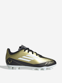 Бутсы для мальчиков adidas F50 Club FxG J MESS, Золотой
