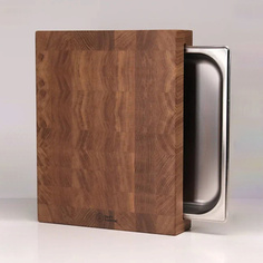 Доска разделочная DADS MATERIAL DAD`S MATERIAL Разделочная доска с боковым выдвижным контейнером размер M