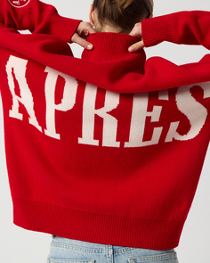 Свитер "Ski Apres" красного цвета