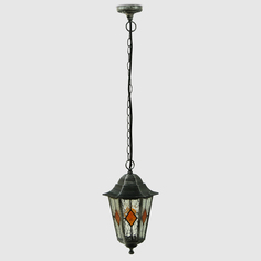 Светильник подвесной Amber Lamp садовый 8005LB черное серебро