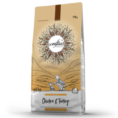 Сухой корм Craftia natura для взрослых собак миниатюрных и мелких пород из курицы и индейки 7 кг Crafita