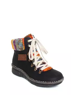 ботинки Ботинки Rieker женские зимние, цвет черный, артикул 73343-00