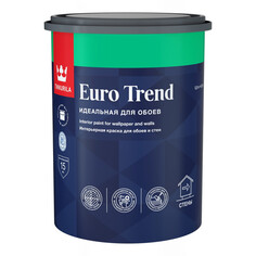 Краски для стен и потолков краска в/д TIKKURILA Euro Trend для обоев база А 0,9л белая, арт. 700009616