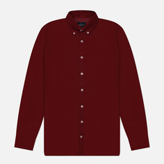 Мужская рубашка Hackett Essential Garment Dyed Oxford, цвет бордовый
