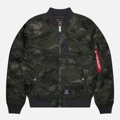 Мужская куртка бомбер Alpha Industries MA-1 Mod Flight, цвет камуфляжный