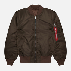 Женская куртка бомбер Alpha Industries MA-1, цвет коричневый