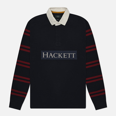 Мужской лонгслив Hackett Heritage Stripe Rugby, цвет синий