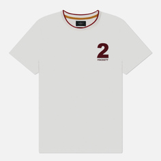 Мужская футболка Hackett Heritage Classic Number, цвет белый