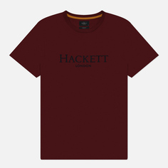 Мужская футболка Hackett Classic Heritage, цвет бордовый