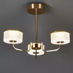 Люстра потолочная Ledio Venice 6579/40CL 16 м² нейтральный белый свет цвет золотой Lumion