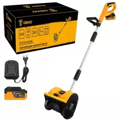 Снегоуборщик аккумуляторный Deko ST21V 20 В Li-Ion 2x4 Ач ДЕКО