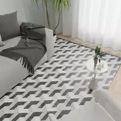 Ковер вискоза Рим 703X 195x280 см цвет черный Ctim