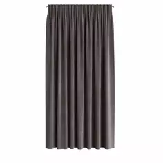 Штора на ленте 140x260 см цвет серый Garden