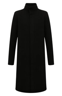 Пальто из шерсти и хлопка Emporio Armani