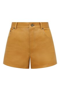 Кожаные шорты Saint Laurent