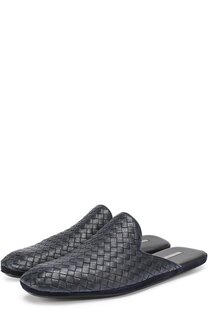 Домашние кожаные туфли с плетением Intrecciato Bottega Veneta