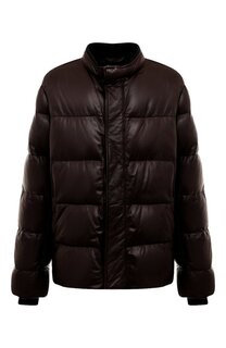 Кожаный пуховик Brioni