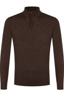 Шерстяное поло с длинными рукавами Zegna