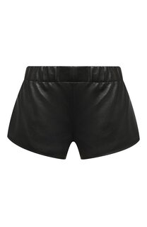 Кожаные мини-шорты Saint Laurent