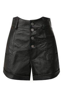Кожаные шорты Saint Laurent