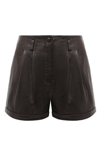 Кожаные шорты Saint Laurent