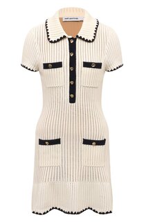 Платье из хлопка и вискозы self-portrait