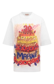 Хлопковая футболка Marni