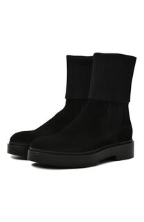 Замшевые челси Santoni