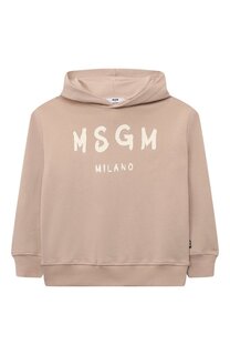 Хлопковое худи MSGM kids