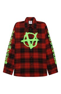 Хлопковая рубашка VETEMENTS