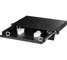 Кабельный организатор Lanmaster LAN-FOBM-RMS-ORG1U-BK 19" органайзер оптических шнуров с телескопической полкой, 1U, черный