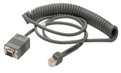 Опция Zebra CBA-R02-C09PAR Кабель для сканера: RS232, STD-DB9 Female, 9 футов, витой Зебра