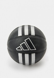 Мяч баскетбольный adidas Originals 3S Rubber Mini BLACK/SILVMT
