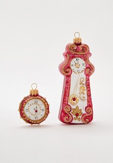 Набор елочных игрушек Vitus Часы, 2 шт.