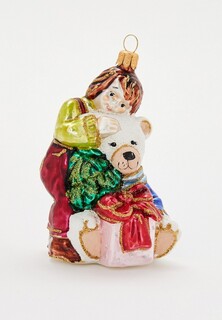 Игрушка елочная Vitus Мальчик с мишкой