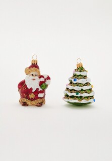 Набор елочных игрушек Vitus Подарочный по 2 шт, Набор ручной работы выполнен из стекла