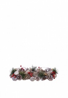 Подсвечник Elan Gallery 39х15х8 см Зимняя вишня на 3 свечи