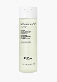 Лосьон для лица Kiko Milano очищающий и матирующий Sebo balance toner, 200 мл