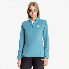 Женская флисовая кофта Джемпер W 100 GLACIER 1/4 ZIP Algae Blue The North Face