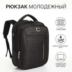 Рюкзак мужской на молнии, цвет коричневый NO Brand