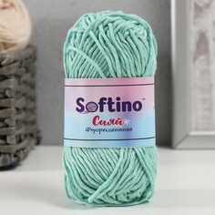 Пряжа светящаяся 100% лавсан Softino