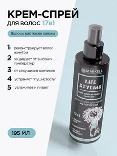 MARKELL Life Styling Крем-спрей для воос Мультиуход 17 в 1,флакон с распылителем 195мл