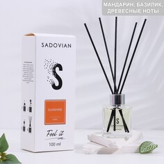 Диффузор sadovian ароматический , 100 мл, sunshine (мандарин, базилик, древесные ноты) NO Brand