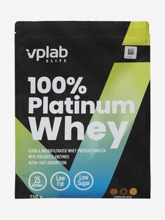 Протеин Vplab 100% Platinum Whey "Шоколад", 750 г, Черный