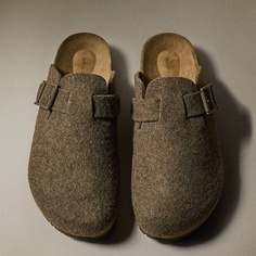 Тапочки ZARA HOME Сабо из фетра с пряжкой