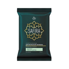 Салфетки для интимной гигиены SAFIRA Салфетки влажные для интимной гигиены с экстрактом чайного дерева, мужские, 20 шт. 20.0