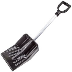 Лопата для снега поликарбонат, 345х260 мм, 650, черенок алюминиевый, Альтернатива, М3496 Alternativa