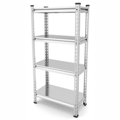 Стеллажи металлические стеллаж EVEREST Beamy Simple 1800х900х400мм 100кг 4 полки оцинкованный