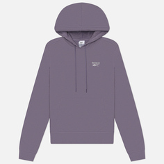 Женская толстовка Reebok Identity Small Logo French Terry Hoodie, цвет фиолетовый