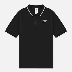 Мужское поло Reebok Identity Small Logo, цвет чёрный